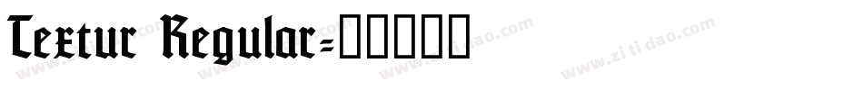 Textur Regular字体转换